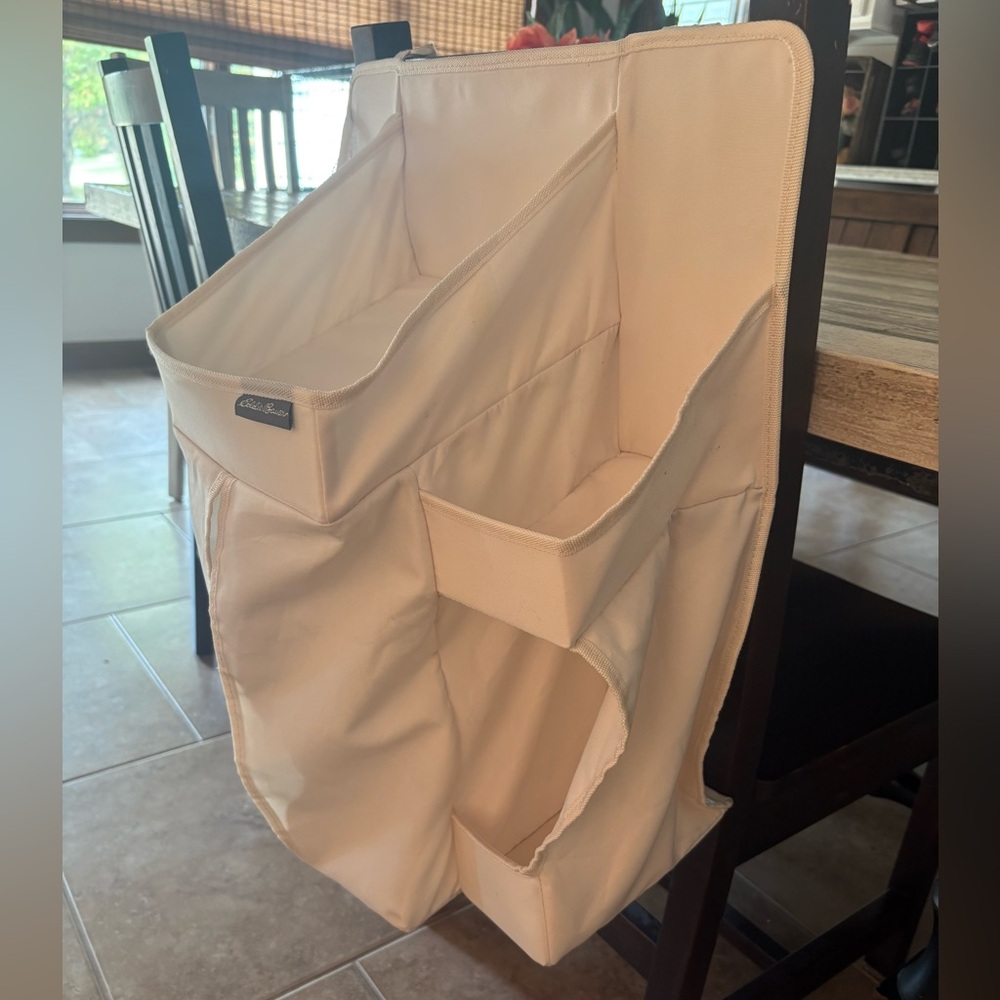Eddie Bauer Cream Over-the-Chair Organizer with Multiple Pockets